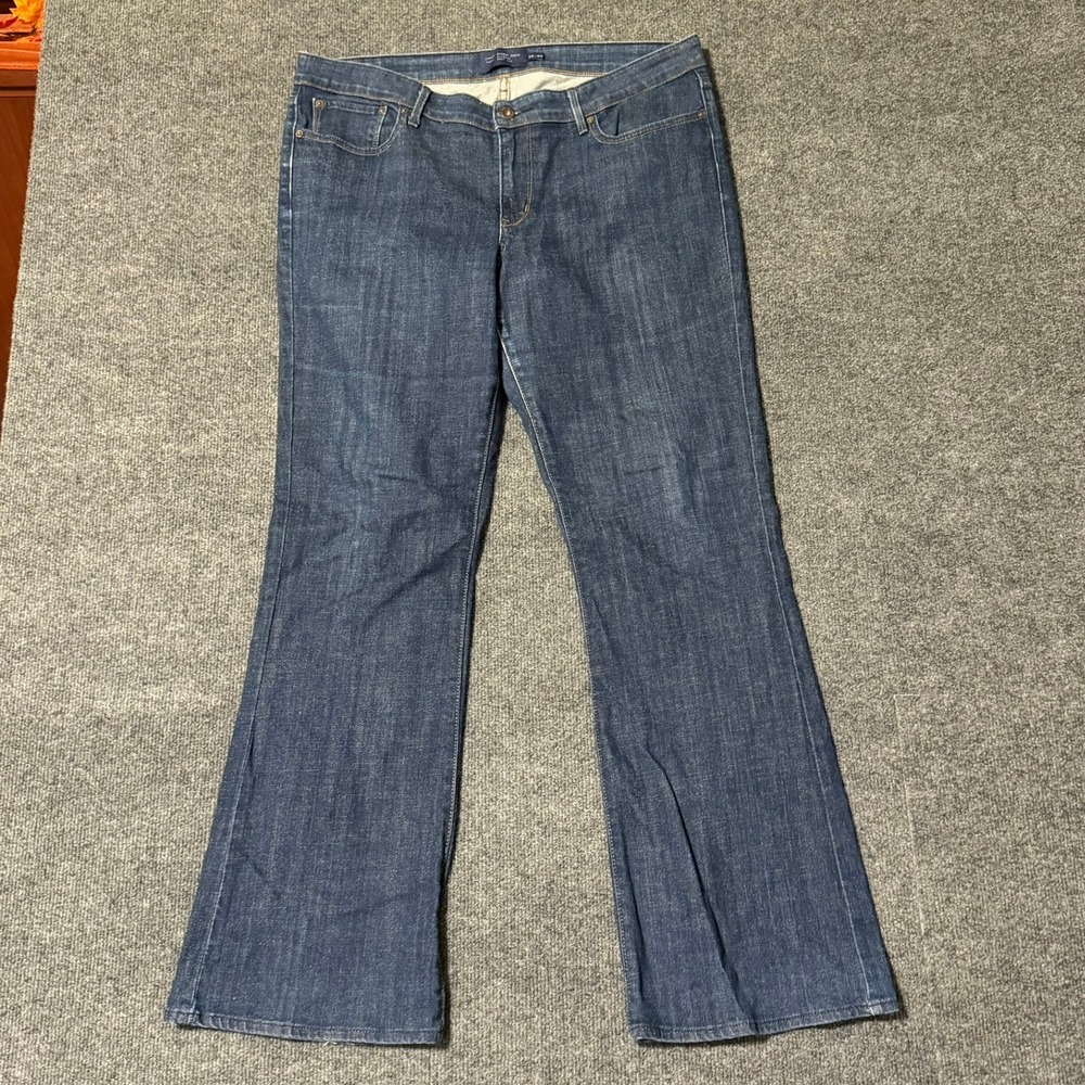 Levis Slight Curve Classic Boot Cut Jeans Dark Wash Blue Denim 16M 33 16/33